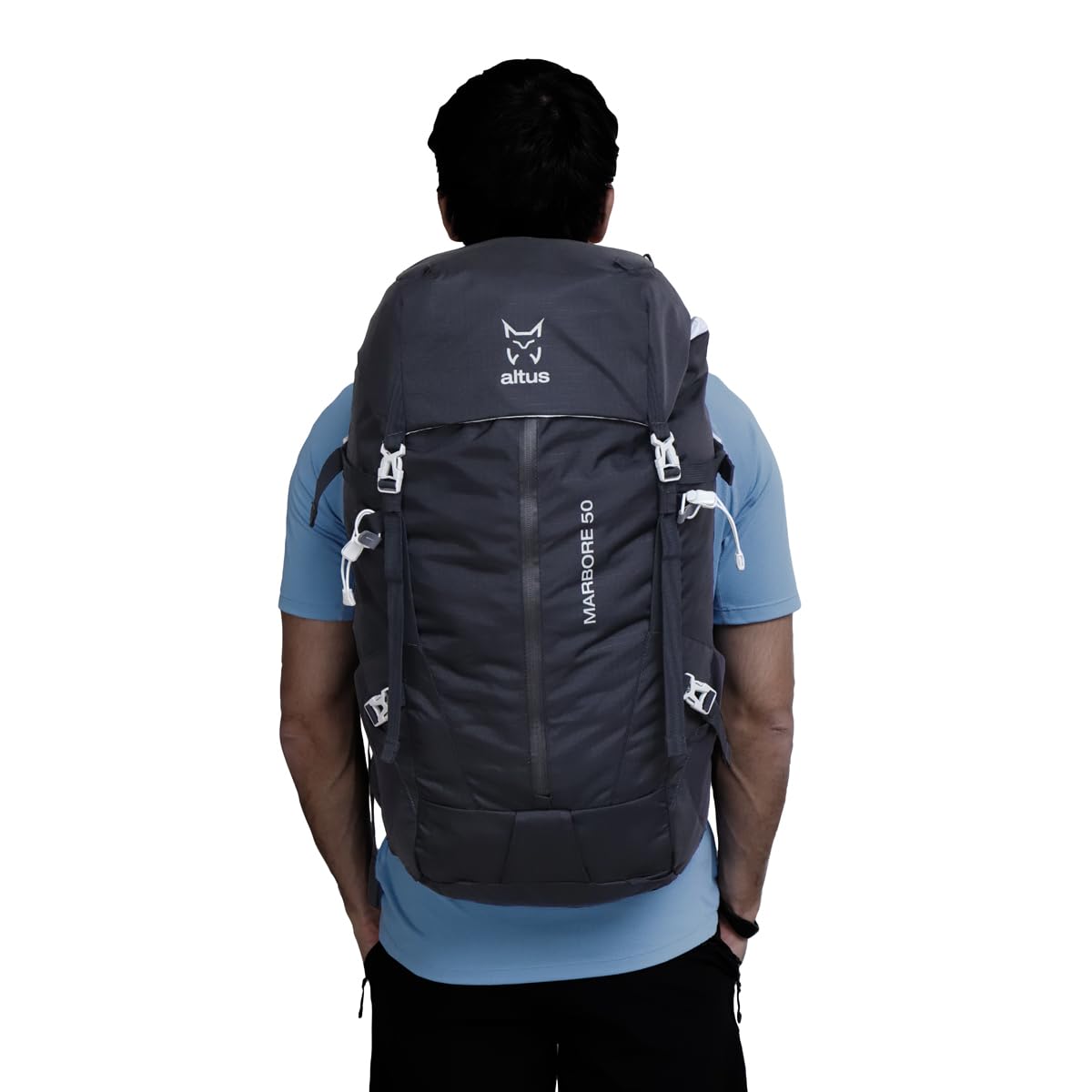 MARBORE 50 I30 Mochila Ligera 50 Litros Recorridos Técnicos, Antracita, Talla U
