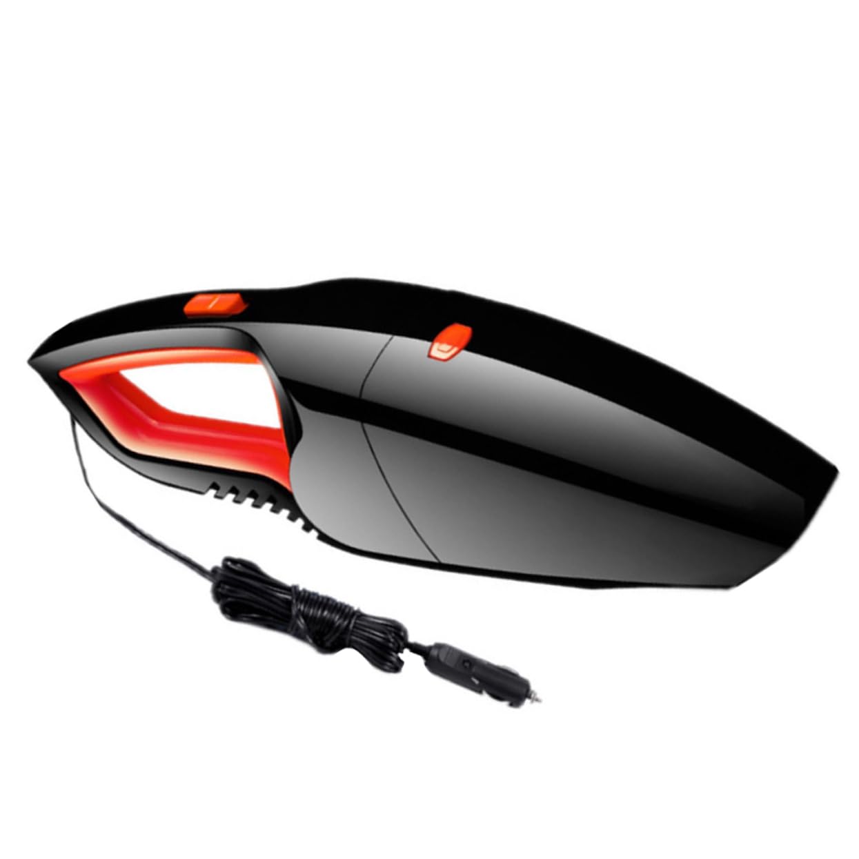 COSMEVIVI 1pc Portable Car Vacuum Cleaner Red Dual-Purpose Wet Dry Auto Vacuum Efficient Dust Collector Transparent Dust Bin Wire for Enhanced Stability