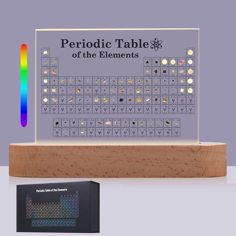 Buy Periodic Table with Real Elements, Periodic Table of 83 Elements ...