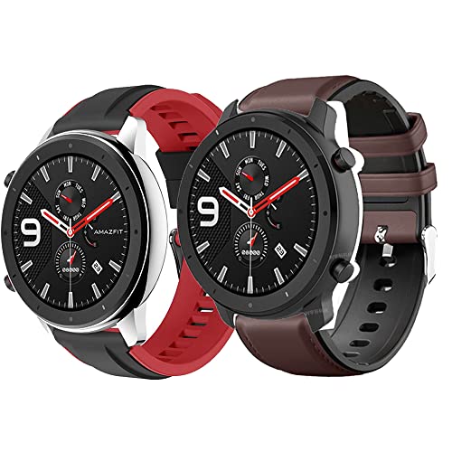 Correa para Garmin Forerunner 245 que evita irritaciones con cuero y silicona 2