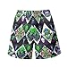 HURPAN Alien Men's Swim Trunk,Fashion Quick-Dry Beach Board Shorts with Mesh Lining Pockets;X-Large