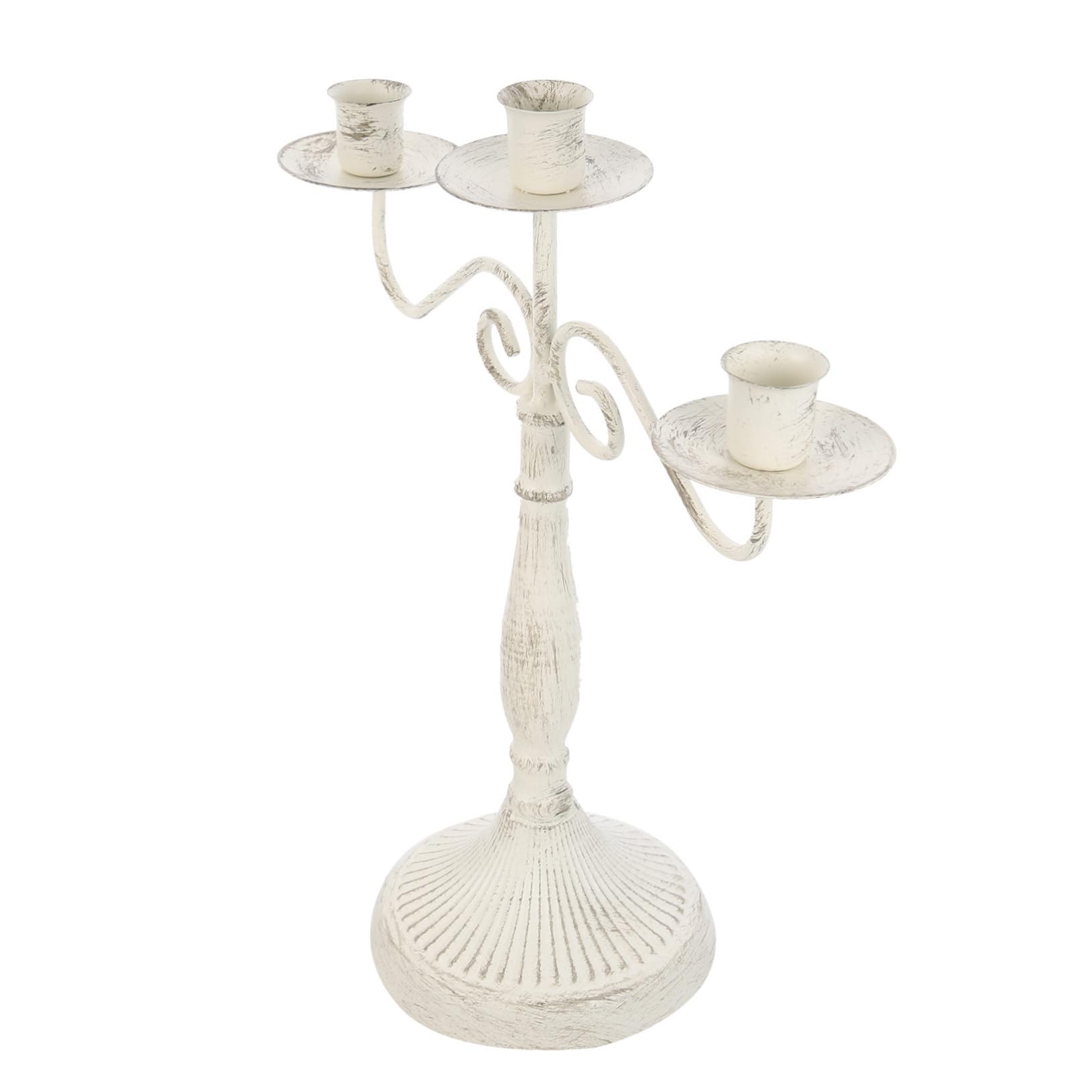 HOODANCOS Antique Candelabra Romantic Three Arm Candle Holder for Dining Table for Weddings Events and Aromatherapy Decor Vintage Style Centerpiece for Special Occasions