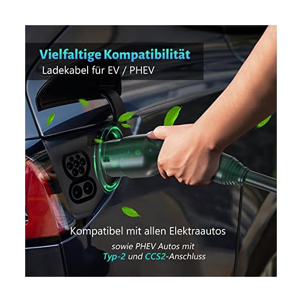 KUAX Typ 2 Ladekabel 22KW 3 Phasen Ladekabel-IEC-62196-2 geeignet für Model S/3/X/Y | e-Golf/e-UP/ID.3 | i3/i8 – Bild 7
