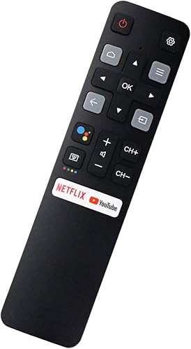 Control remoto (RC802V FNR1) Reemplazo para todos los TCL Android 4K UHD Smart TV sin comando de voz