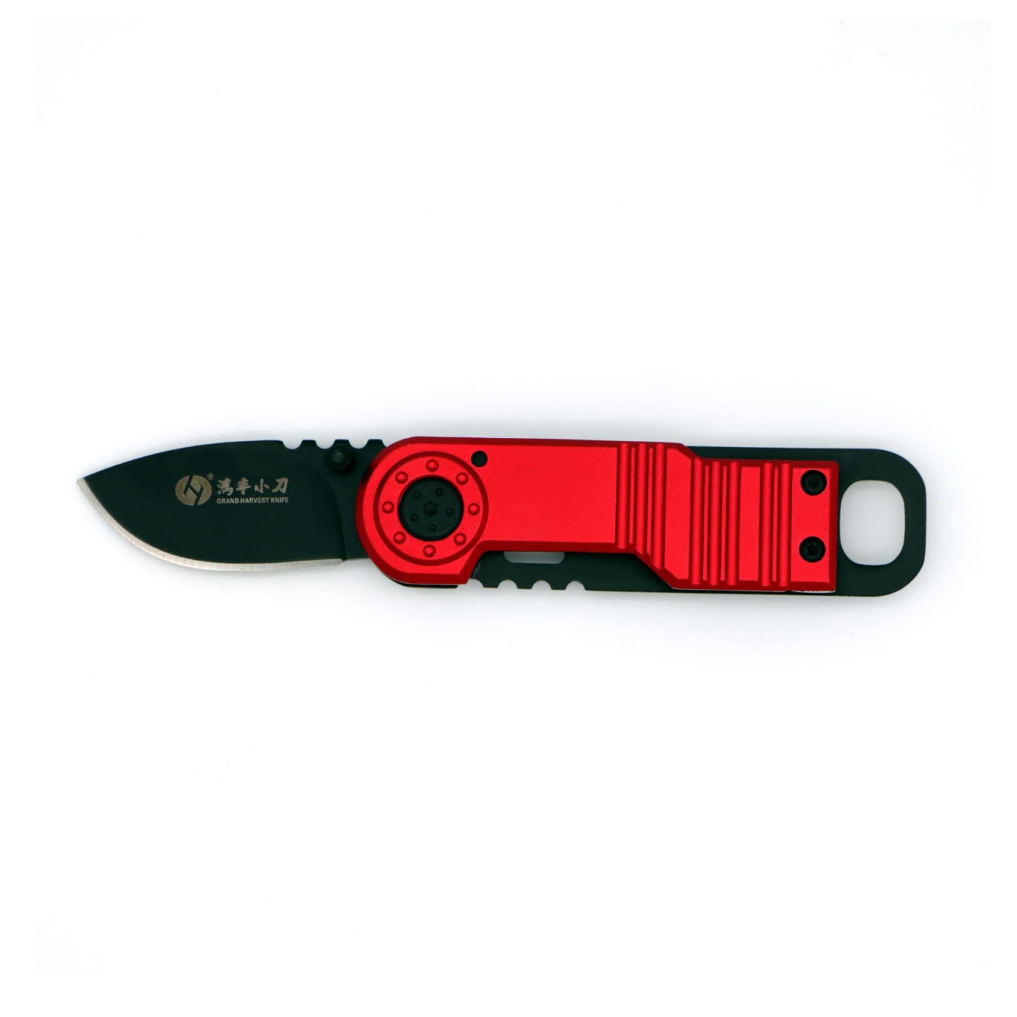 Folding Pocket Knife 1072 Stainless Steel with Clip and Bottle Opener for Outdoor Hiking Camping