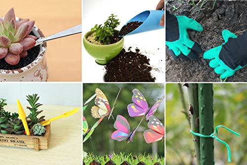 PBHEPJ Garden Tools Set.Succulent Tool Set.5 Piece Aluminum Kit.Pruning Shears.Butterfly.Knee Protection.Pruning Saws.Garden Storage Bag.Gardening Gloves.Gardening Gifts Tools Set for Man Woman
