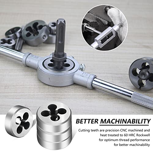 Wakuka 110 Piece Tap And Die Set（Sae&Metric）Threading Tool Set With Storage Case | Metric Tap And Die Set | Rethreading Kit | Tap Set | Tap And Die Kit #TOP3