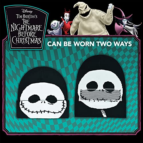 Image of Disney Nightmare Before Christmas Jack Skellington Cuffed Beanie Hat