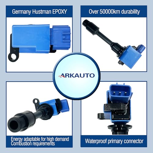 ARKAUTO Performance JDM Ignition Coil Pack Set Of 1 Compatible With Nissan Silvia S14 S14A 200SX Turbo S15 Silvia Spec R Spec S 200SX Turbo X-Trail GT PNT30 SR20VET Turbo Replacement For 22448-91F00 by ARKAUTO - Used condition - Image 2