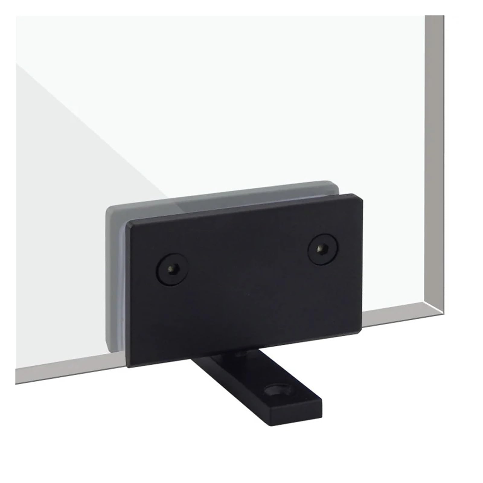 Bisagras para mamparas de ducha, Mampara de ducha Bisagras puerta vidrio Soporte pared acero inoxidable 360 ​​grados giratorio Multicolor(Black)