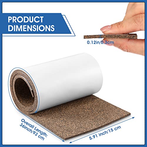 Image of Sumind 2 Pcs Cork Rubber Vise Jaw Lining Thick Soft Vise Jaw Pads