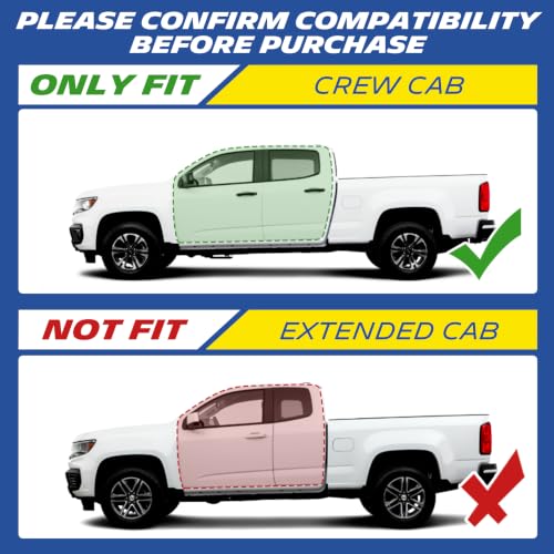 Image of Michelin Vehicle Mat for 2015-2022 Chevy Colorado /GMC Canyon Crew Cab | Carpet Floor, All-Weather TPE Custom Fit Liner, Premier A