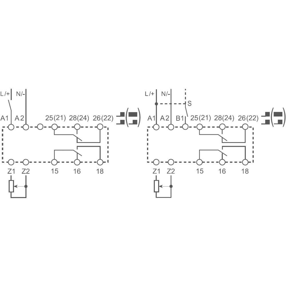 Finder 83 Zeitrelais, DIN-Hutschiene 24 V dc 24V ac, 240 V ac, 2 Kont. Multifunktion, 2-poliger Umschalter