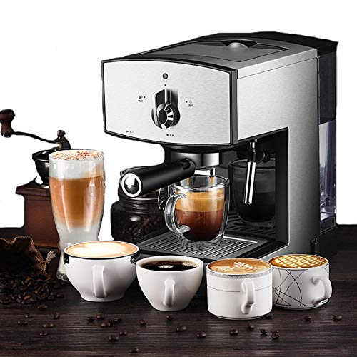 Kaffeemaschine,Halbautomatischer Dampftyp, Tragbare Konzentrierte Kaffeemaschine, 20Bar, 1350W, Mit 1,25 L Wassertank
