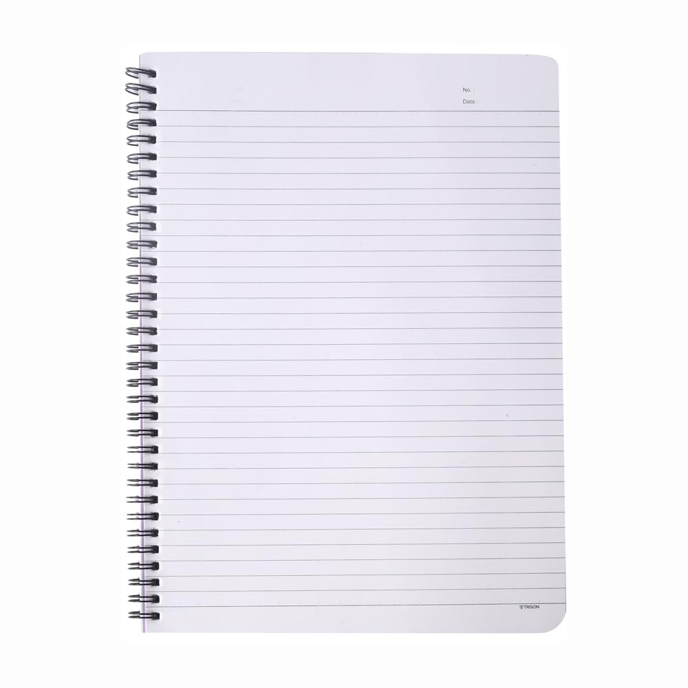 Trison Quaderno a spirale A4-6 soggetti separatore - Riga singola, copertina morbida, 400 pagine, 65 GSM, 21x30 cm