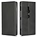 Produktbild Copmob Sony Xperia XZ2 Hülle,Premium Flip Brieftasche Ledertasche Handyhülle,[3 Kartensteckplatz][Standfunktion][Magnetverschluss],Schutzhülle für Sony Xperia XZ2 - Schwarz