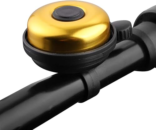 Vista 84 de Accmor Campana de bicicleta clásica, campana de bicicleta de aluminio, sonido nítido y claro para bicicleta para adultos y niños Uso de la mano