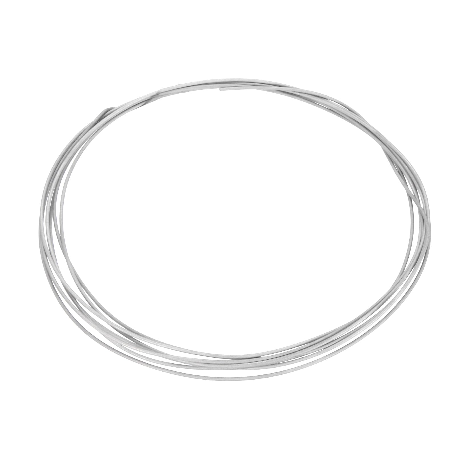 sourcing map Titanium Wire, 10 Feet x 1.2mm 17 Gauge TA1 Pure Titanium Soft Welding Round Metal Craft Wire for Jewelry Crafts Making Soldering Electric Power (Silver Tone)