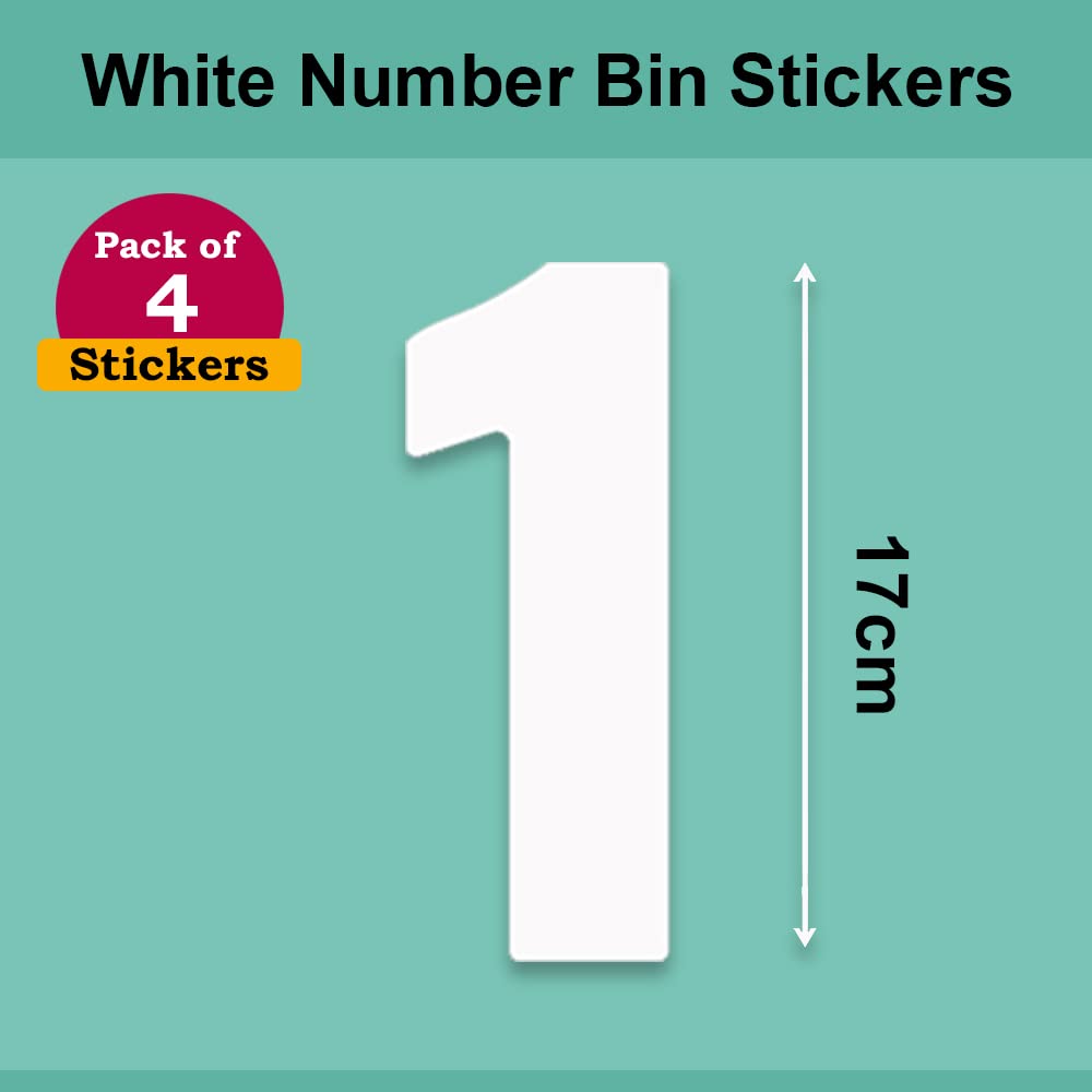 Lot De 3 Autocollants En Vinyle Pour Poubelles à Roulettes, Design