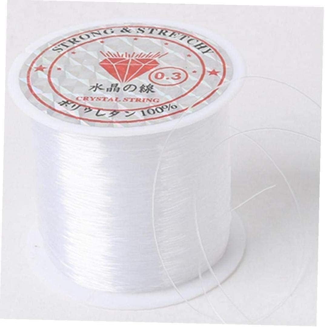 1 Roll of Fishing Line Crystal Clear Nylon Fishing Line Spool Lugs SNG The Jewelry Thread for DIY Crafting, Monofilament Line, 0.2mm * 155M