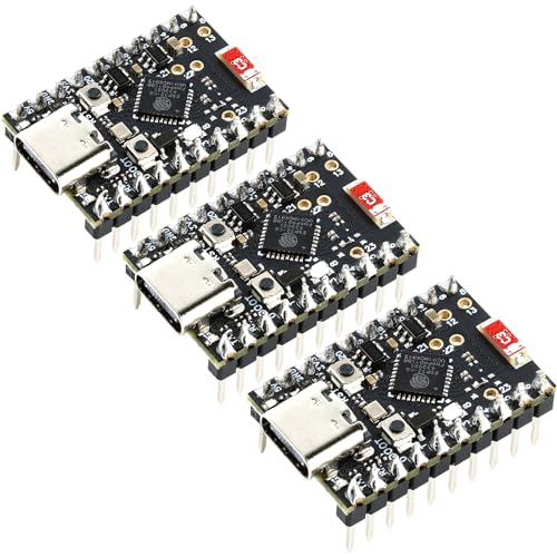 3PCS ESP32 C6 Mini Development Board with Single-Core ESP32-C6FH4 4MB Flash 20Pins Type-C ESP32 C6 Devkit for Arduino