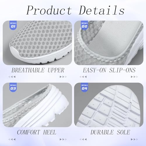 Women’s Lightweight Mesh Garden Shoes – Breathable Summer Slippers, Quick-Dry Outdoor Mules, Unisex Casual Slip-Ons3