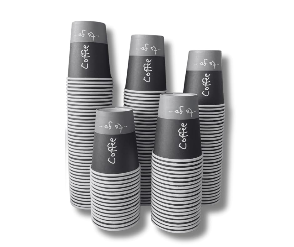 Generisch Kaffeebecher to go - Pappbecher 1000 Stück 200ml Einwegbecher für Kalt & Heißgetränke wie Tee Kaffee Espresso