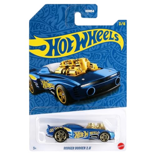 Image of Hot Wheels 58th Anniversary Rodger Dodger 2.0 for 3 Years & Above 3 /6 (Blue /Gold)