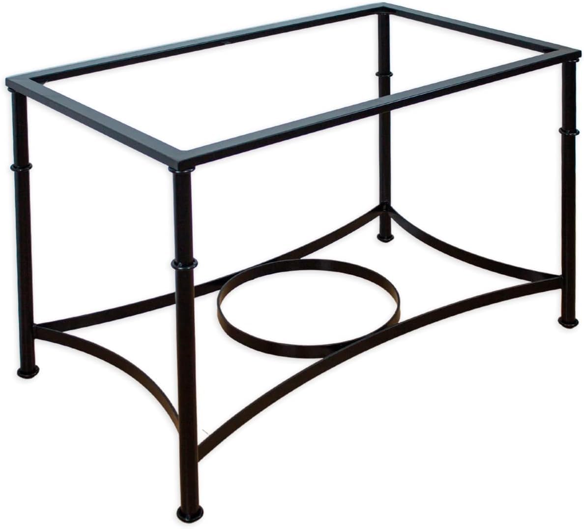 El Herrero Mesa de Forja para Salon, Comedor, Cocina, Mesa de Centro, Jardin | Varias Medidas | Regulable a Doble Altura. Ideal para Ropa Camilla