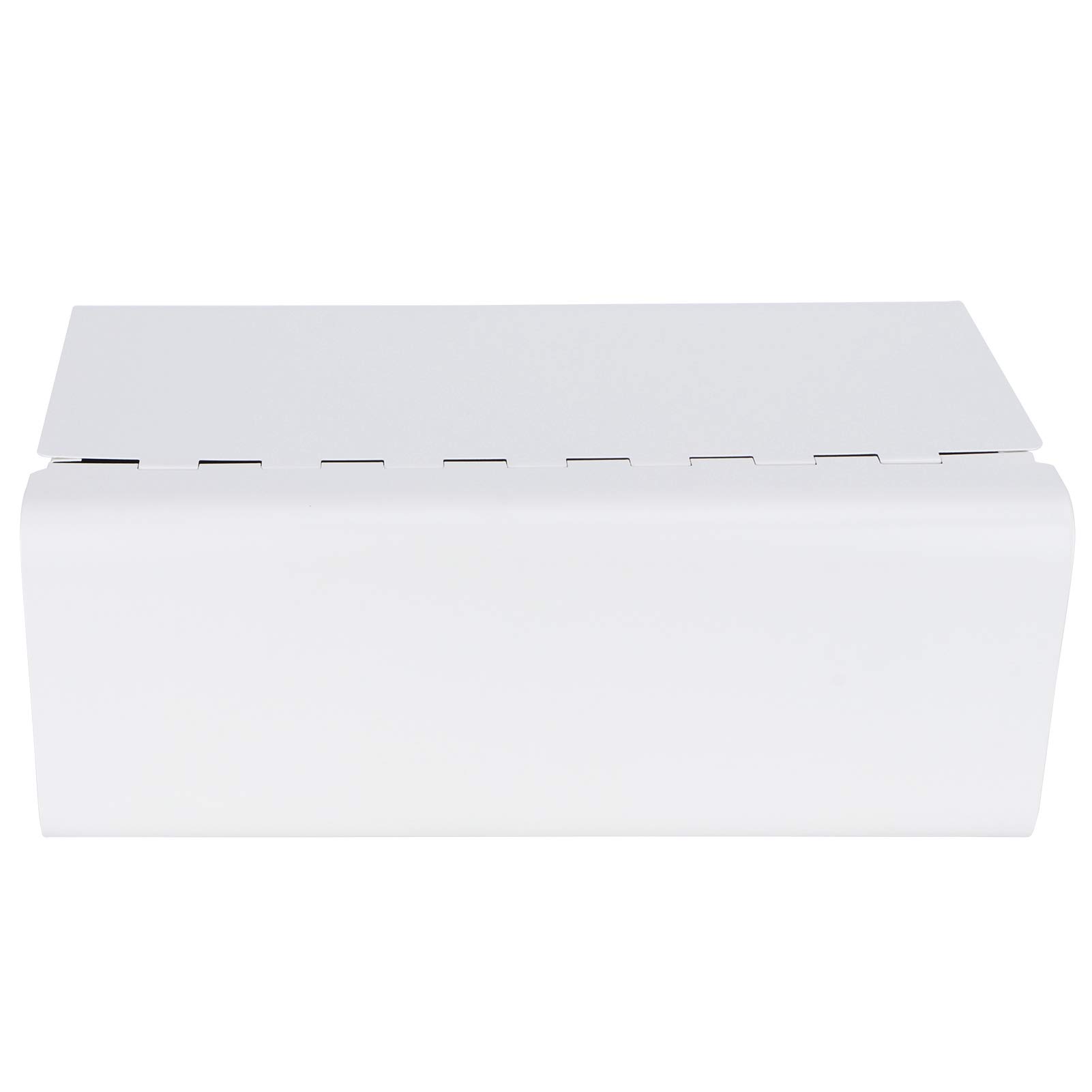 Alomejor Contenitore per il Pane di Grande capacità per Bancone della, Contenitore per Alimenti Bianco Latte Perfetto per Organizzare Prodotti da Forno, 36,2 X 14,5 X 23 Cm