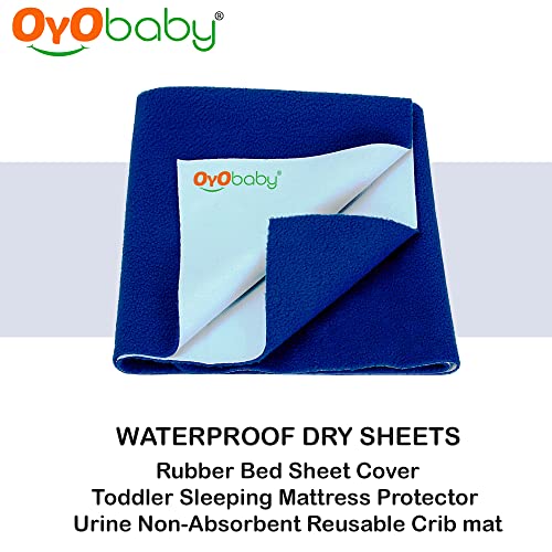 OYO-BABY-Baby-Bed-Protector-Sheet-Small-70cm-x-50cm-Royal-Blue