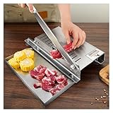 Vickyyy Cortde carne de acero inoxidable - picadora Manual de costillas para pescado, pollo, tern- cortcortde alimentos para uso doméstico y comercial - cortcortde vegetales y delicatera