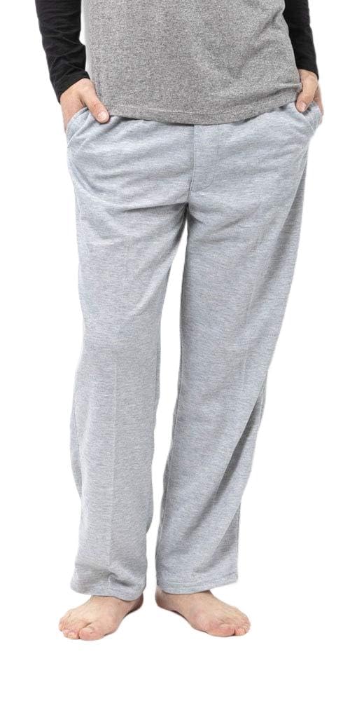 Amazon.co.jp: Men's Sweat Pants, Open Front, Long Pants, Front