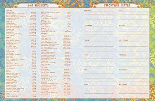 Wells Street By Lang Bohemian Monthly Planner, 17 Month Calendar August 2016-December 2017 (17997050009) #TOP2