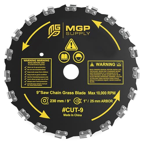 MGP Supply 9" Chainsaw Brush Cutter Blade 20-Tooth