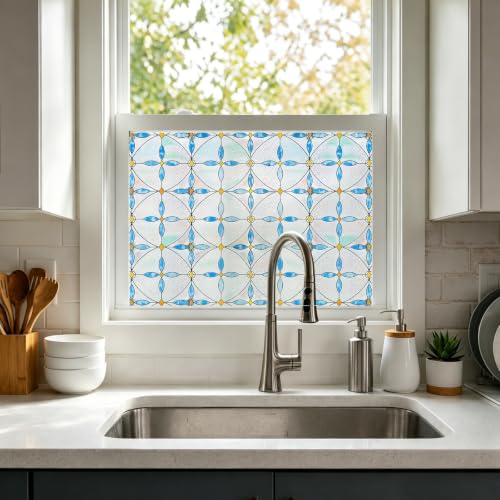 Película decorativa para ventana Blue Tears 3D miniatura 6