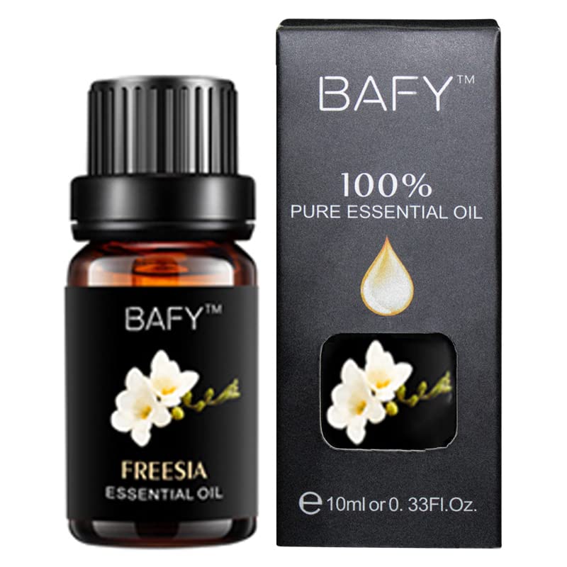 Organic Essential Oil Set for Diffuser 10ml/bottle Botanical Aromatherapy Essential Oil for Candle Making, Soap Making, Diffuser, Humidifier (Freesia)