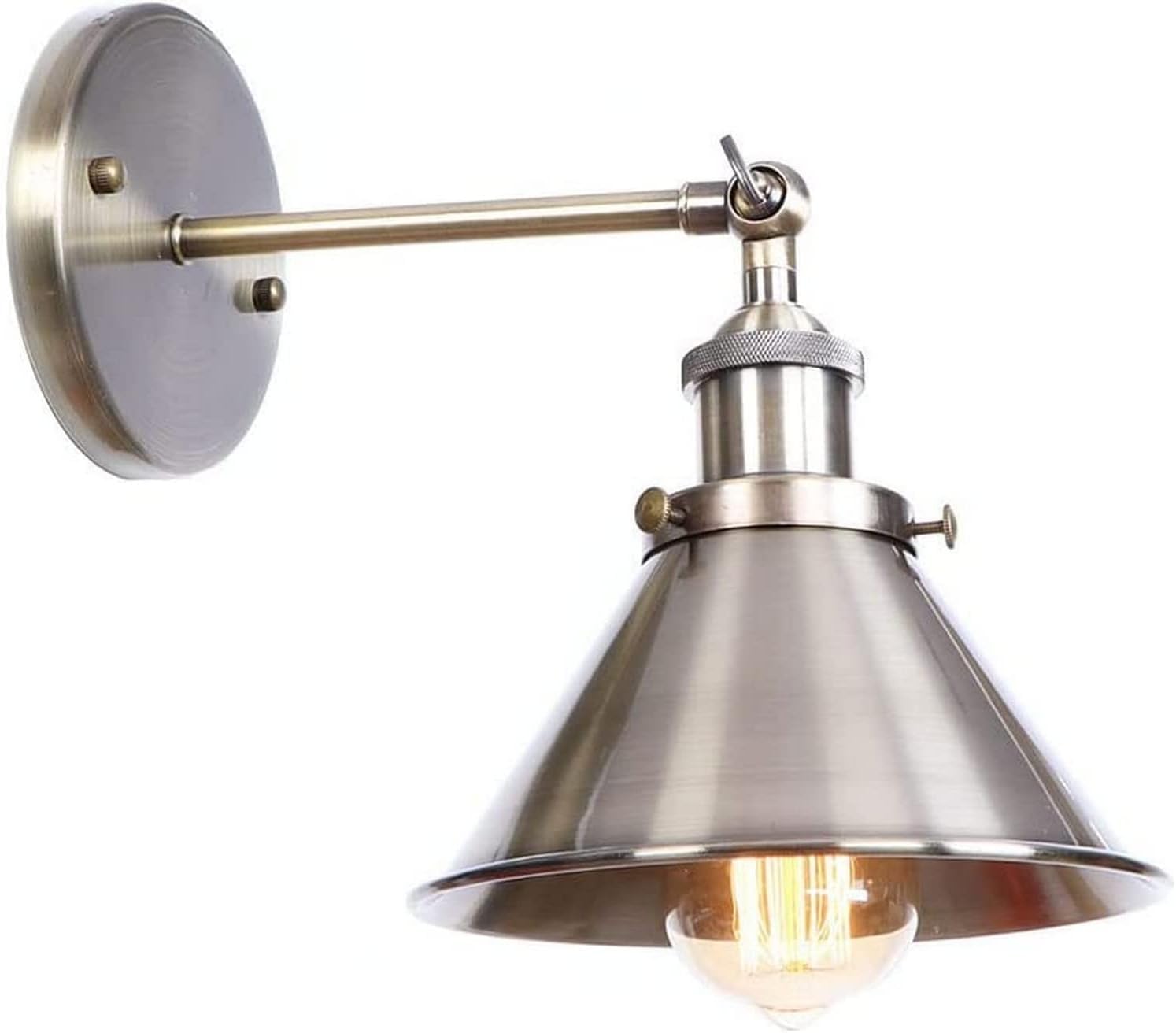 HXYSXHJUO Wall Light Simple Metal Adjustable Lamps, E27 Sconce Bedroom Study Reading Lighting Luminaire Bathroom Hallway, Pendant
