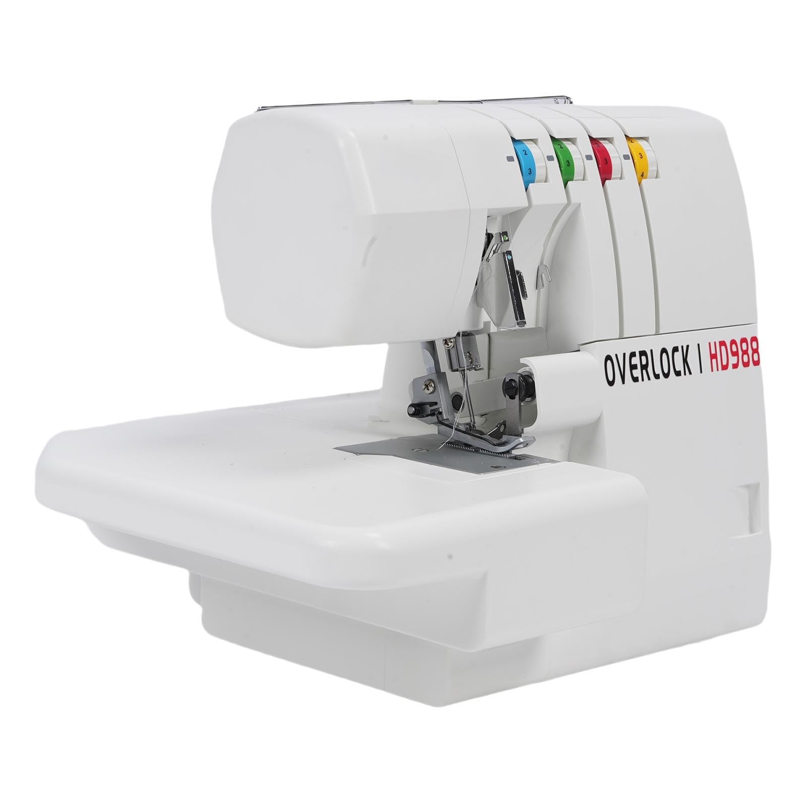 Asixxsix Maszyna do Szycia z metalową ramą Serger Overlock, Skomputeryzowana Maszyna do Szycia z 2 3 4 pojemnością na ściegi, 8 Wbudowanych Szwów, 1300 Szwów na minutę (220V wtyczka UE)