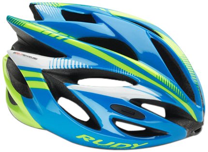 RUDY PROJECT Rush Casco, Blue/Lime Fluo Shiny, M