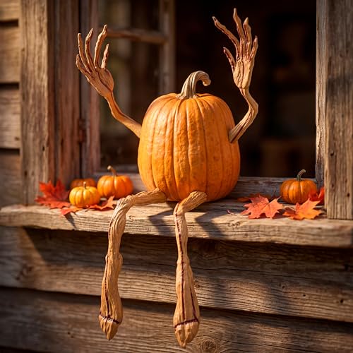 JOYIN Halloween Pumpkin Arms and Legs Set Decorations, Spooky Halloween