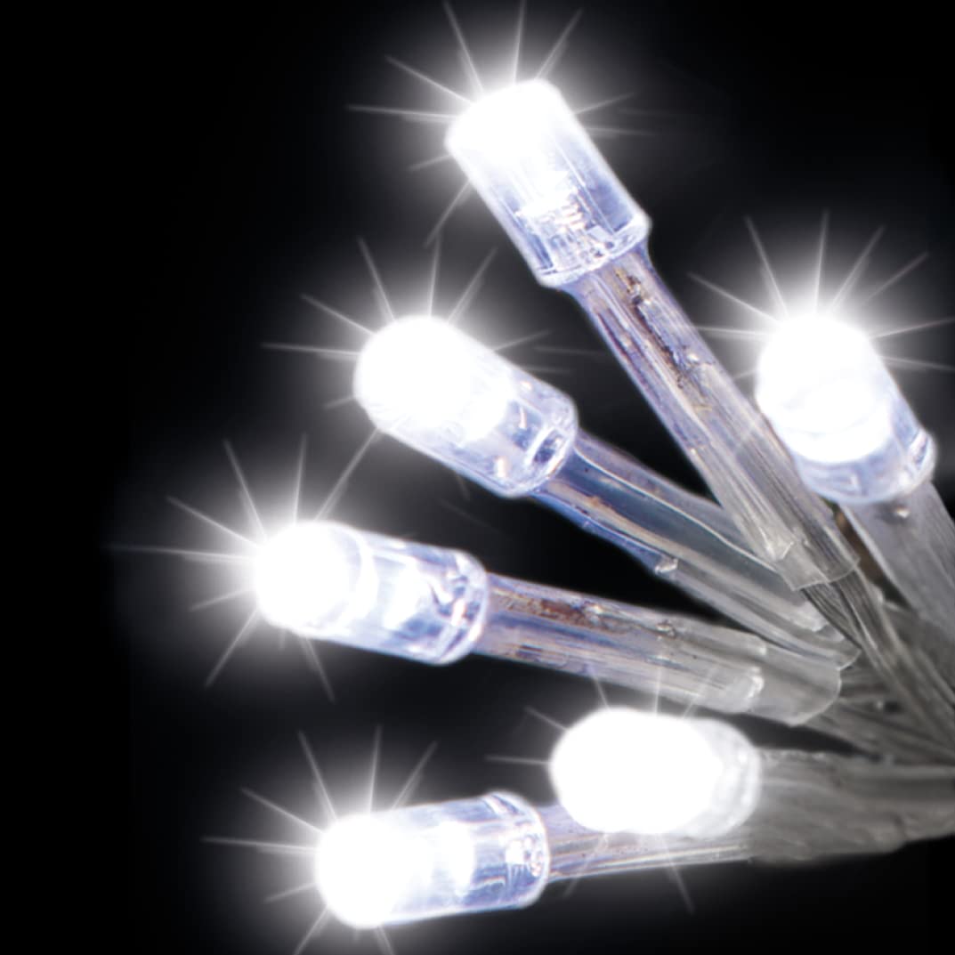 GSD 50/100/200 LEDs Battery Operated Fairy Lights Waterproof Indoor/Outdoor 8 Changing Modes Timer Christmas Wedding Party Birthday Decorations (20 STATIC - INDOOR USE ONLY, Cool / Ice White) โ image 1