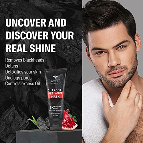 Image of Bombay Shaving Company Premium Shaving Kit for Men | Pre shave scrub, Shaving Cream, Post Shave Balm, Charcoal Soap, Towel, Shaving Kit Bag - 100g