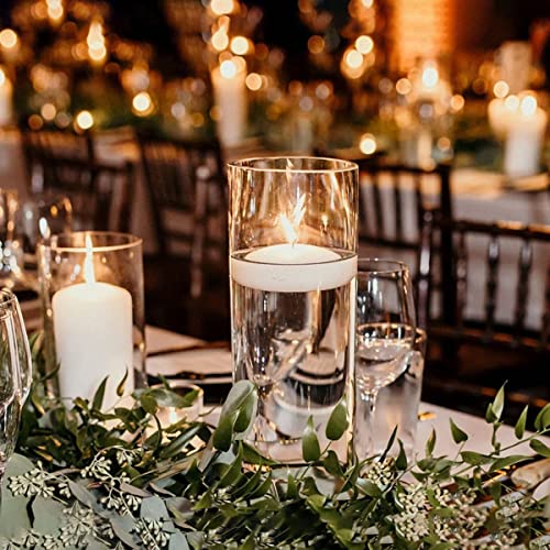10 Hour White Floating Candles Large 3" Unscented Dripless Water Wax Floating Candles For Vases, Centerpieces At Wedding, Party, Pool, Holidays, Set Of 12 #TOP6