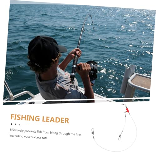6 piezas líderes de pesca Toddmomy resistentes para señuelos miniatura 7