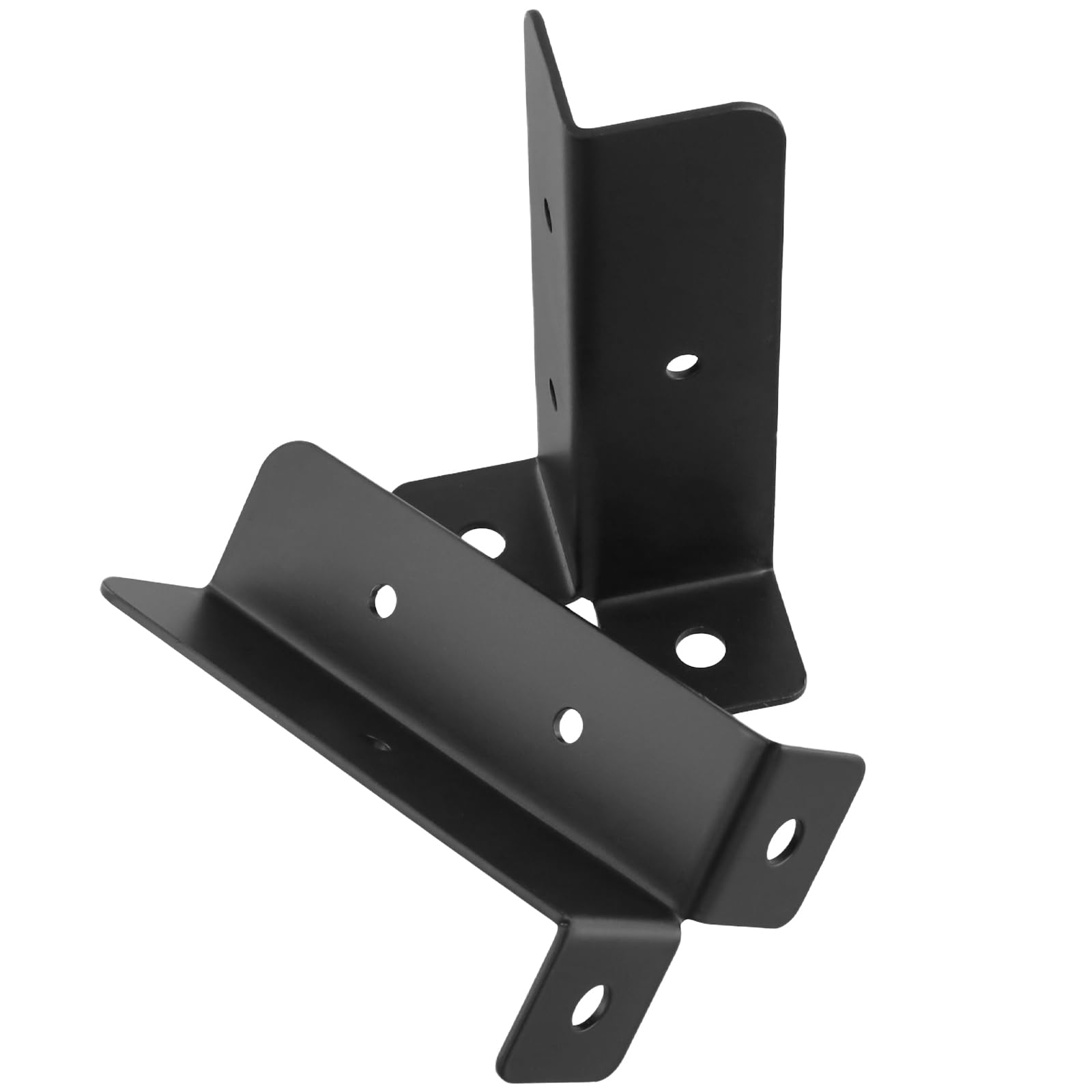SEUNMUK 8 PCS Adjustable Fence Post Brackets, Fence Post Repair Support Holders, Wood Post Fence Support Bases for Fixing Fence Post, 35x30x127mm - Image 4