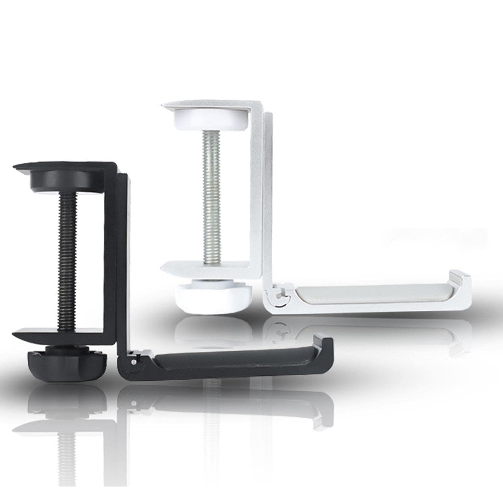 TRENDIVIBE Metal Alloy Gaming Headset Headphone Hook Holder Foldable Stand Silver A-image-34