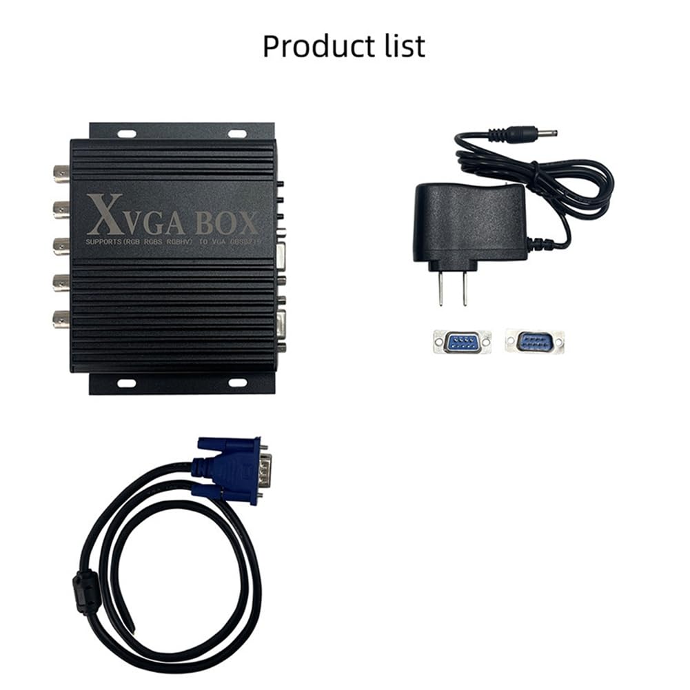 Convertidor de Vídeo Industrial XVGA Box RGB A VGA RGBS A VGA Convertidor de Vídeo para Monitor Industrial GBS-8219 Enchufe UE