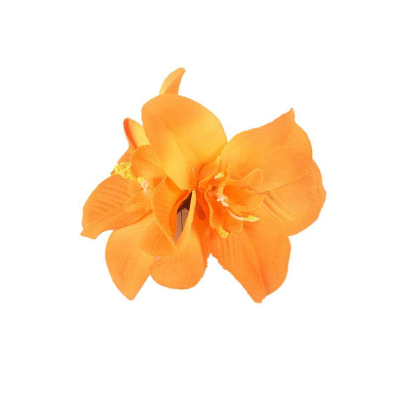 CHUANGOU 15 PCS Bohemian Flower Hairpin Artificial Flower Hair Clip Hawaiian Hibiscus Plumeria Hairpin for Seaside Holiday Bridal Hair Accessories - Image 3