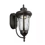 Ceybo 15.63 in. Bronze LED Outdoor Wall Light with Motion Sensor